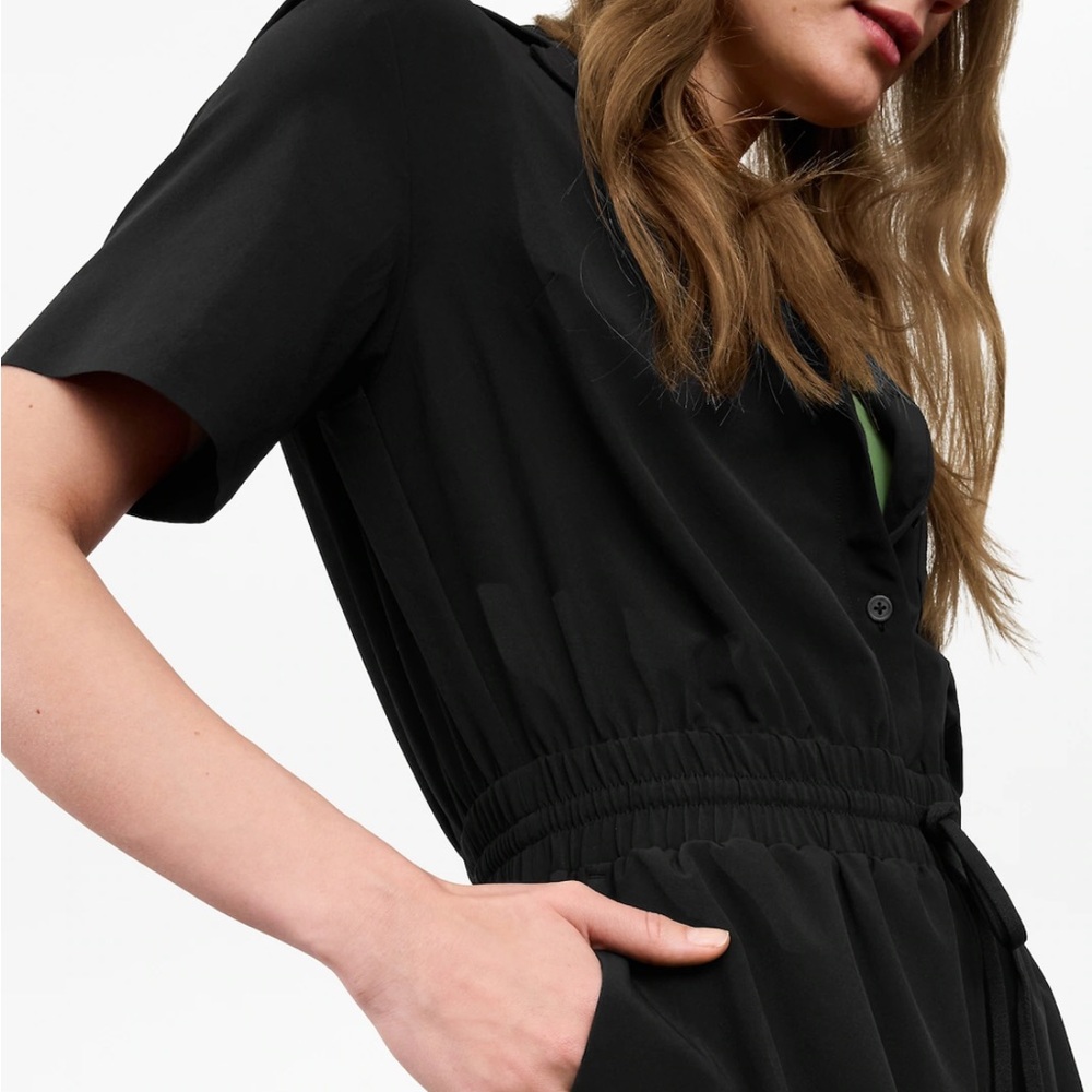 Athleta Avenue Romper Black SZ M
